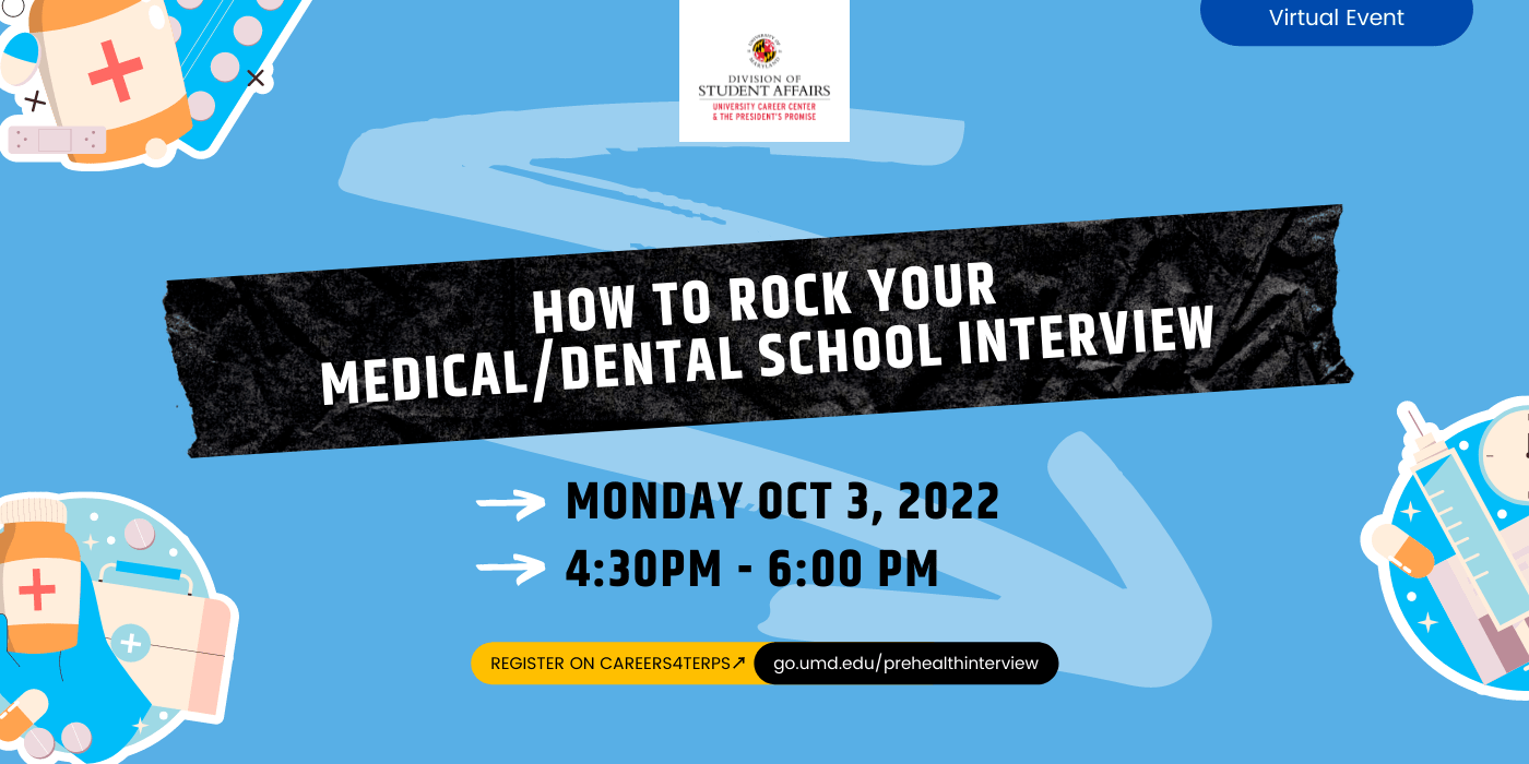 How to Rock Your Medical/Dental School Interview University Career